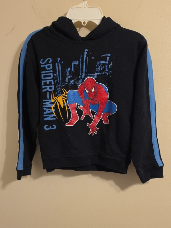 Spiderman Other - Spiderman 3 Boys Black Hooded Sweatshirt. In EUC
